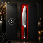 TASAI – Nóż Chef Knife 8” Hammered Damascus Steel