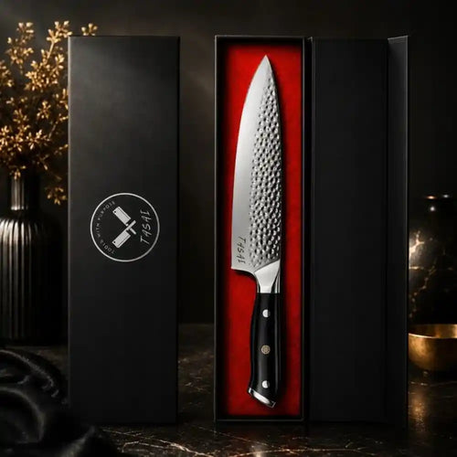 TASAI – Nóż Chef Knife 8” Hammered Damascus Steel
