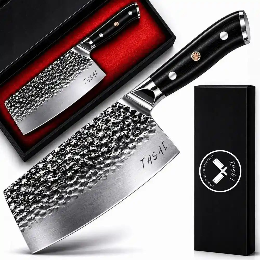 TASAI – Tasak 7” Hammered Cleaver