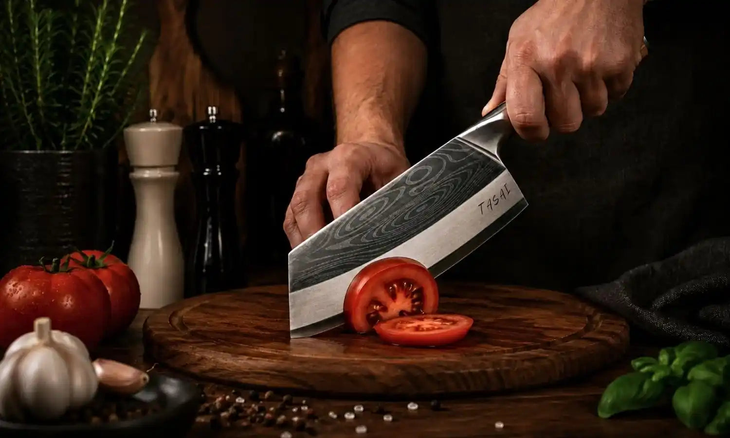 TASAI – Tasak 8” Damascus Pattern