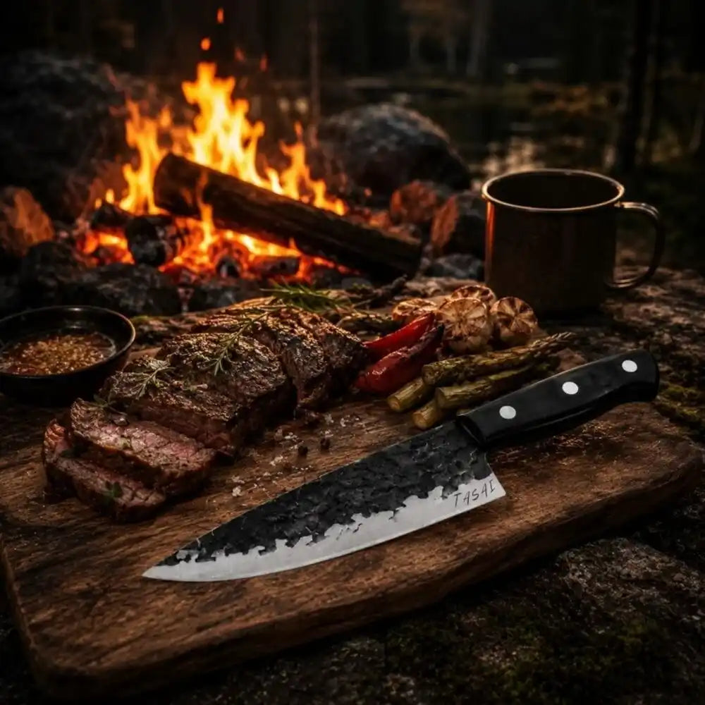 TASAI – Nóż Gyuto 8” Stamping Grain