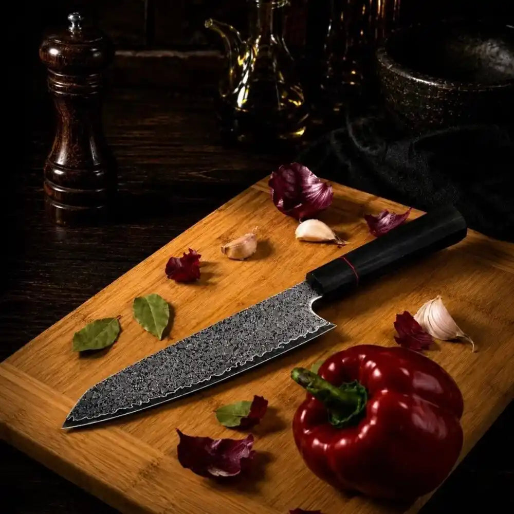 TASAI – Nóż Kiritsuke 8” Damascus Steel