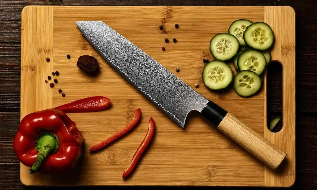 TASAI – Nóż Kiritsuke 8” Damascus Steel
