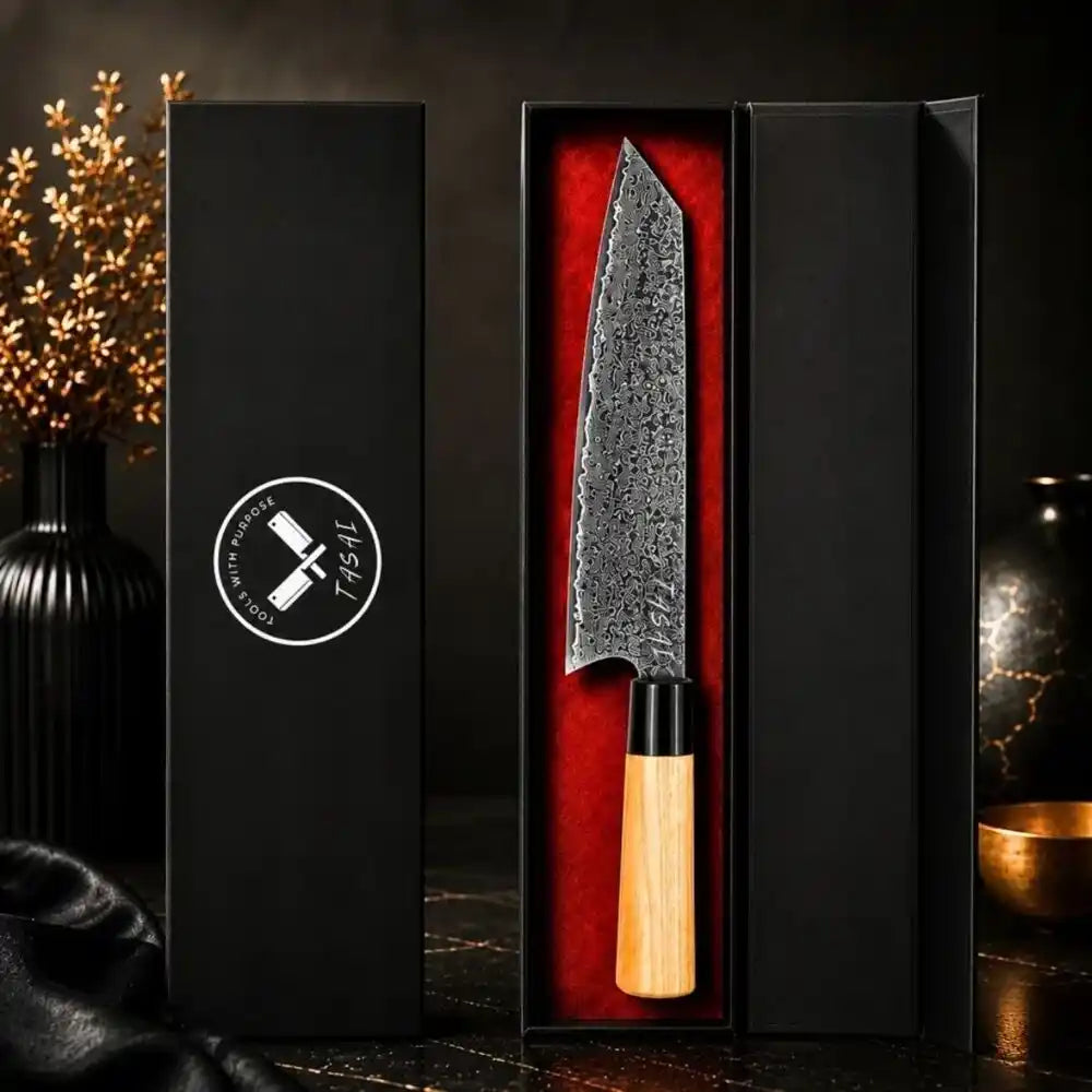 TASAI – Nóż Kiritsuke 8” Damascus Steel