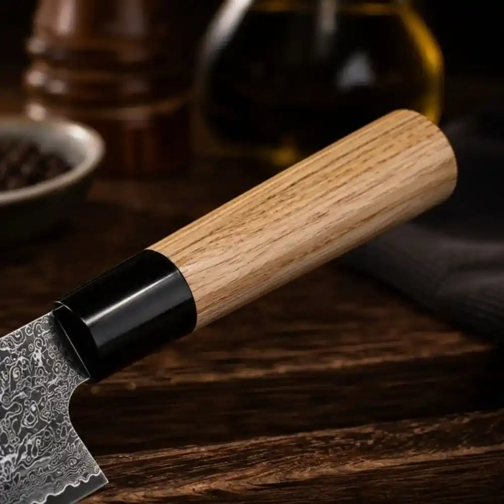 TASAI – Nóż Kiritsuke 8” Damascus Steel