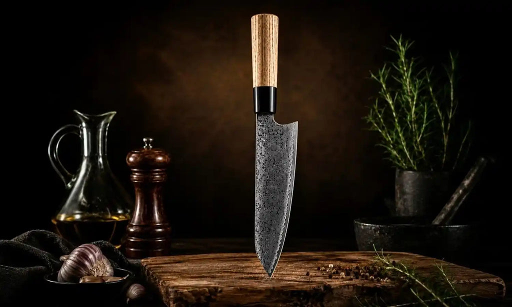 TASAI – Nóż Kiritsuke 8” Damascus Steel